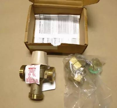 Watts LFMMVM1-UT 3/4  Lead Free Thermostatic Mixing Valve 80-120 Deg F. 150 Psi • $94.95