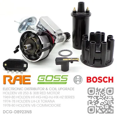 Rae Elec Distributor Bosch Module/coil V8 253-308 5.0l Red [holden Vb Commodore • $414.50