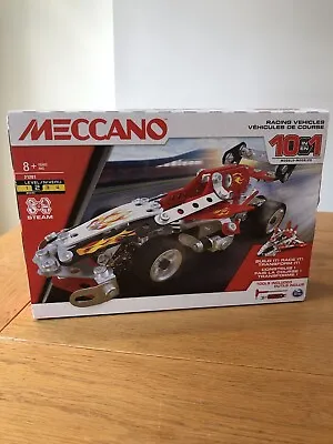 £15 • Buy Meccano Racing Vehicles 10 In 1 Model 21201 STEM Set 225 Parts Toy For Ages 8+