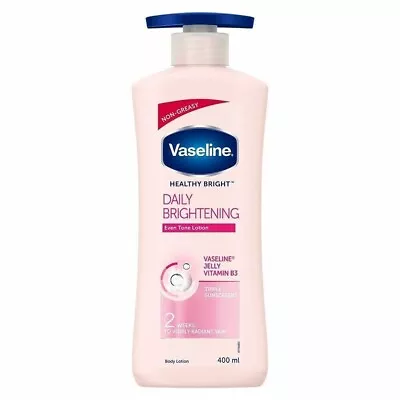 Vaseline Lightening Healthy Uv Lotion Bright Body 400ml White Glutaglow - NIB • $23.99