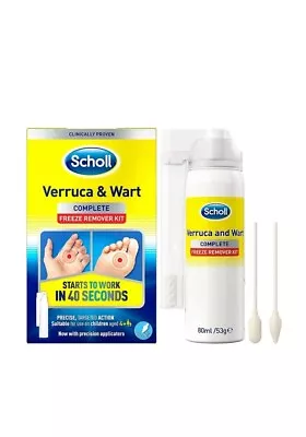 Scholl Verruca & Wart Freeze Remover Kit - Precise &fast Action 80ml • £13.49