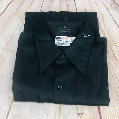 Vtg Grants Men's Wear Permanent Press Work Shirts 15 Neck Black New • $16.99