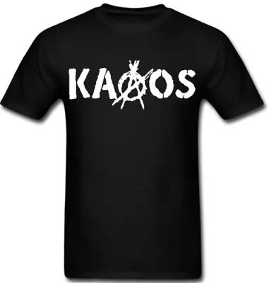 KAAOS Anarcho T Shirt Tee Rock Underground Music Punk Medal Rock Band • $14.99