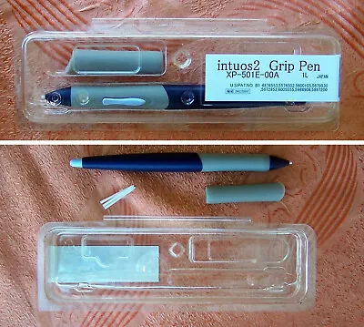 Boxed Wacom Intuos-2 Grip Pen Stylus XP-501E-00A W 3 Extra Nibs Made In Japan. • $35