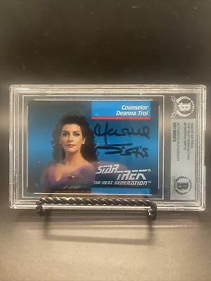 MARINA SIRTIS 1992 STAR TREK THE NEXT GENERATION AUTOGRAPHS #9 Becket Slabbed￼ • $89.95