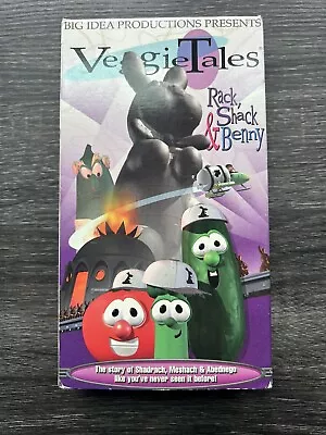 Veggie Tales: Rack Shack & Benny Vhs Vcr Tape Genuine Big Idea Productions • $4