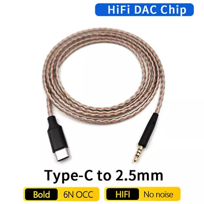 6N OCC HiFi Type C Cable For BOSE Sennheiser Beyerdynamic AKG LIVE2 JBL Headset • £28.06