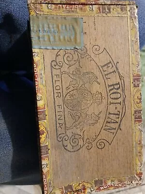 Vintage El Roi-Tan Golfers Wooden Cigar Box 2 Cents Each • $3.99