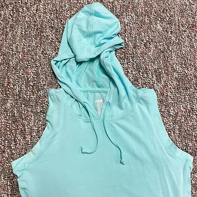 Avia Hooded Sweatshirt Womens Small Mesh Hem Activewear Hoodie Green Running Box • $12.99