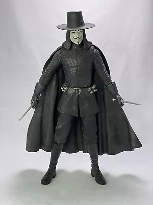 NECA Reel Toys V For Vendetta 12  Talking Figure 2007 Guy Fawkes Tested/Working • $59.99