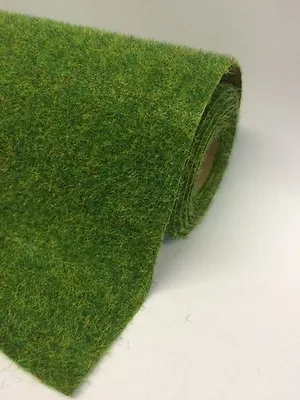 Grass Mat Hairy Spring Green Mix 120cmx60cm 47.5x23.5  Javis Scenery Roll • £15.65