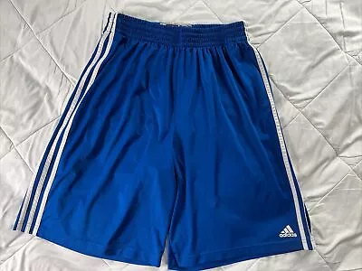 Adidas Climalite Mens XLT Blue Drawstring Basketball Athletic Shorts 10.5” • $12.99