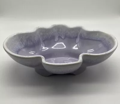 Vintage Mcm Usa Pottery Lavender Drip Glaze Planter #602  9 Inches Across • $12.77