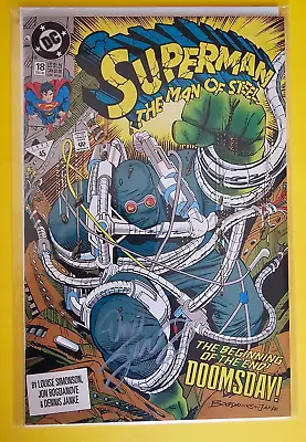 Superman Man Of Steel #18  1st Doomsday DC Comics Signed By Dan Jurgens • $29.99