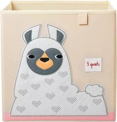 3 Sprouts Kids Toy Storage Box Llama 13  / 33cm Folding/Collapsible For Toys • £19.99