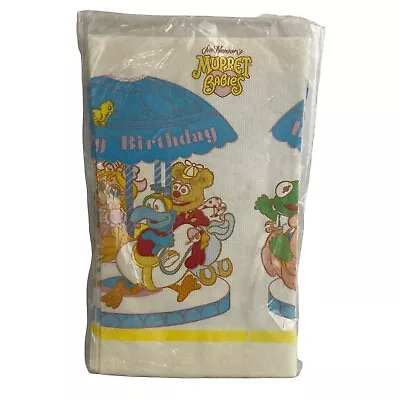 Vintage NOS Muppet Babies Paper Tablecloth Table Cloth 52 X96  CA REED • $18.49