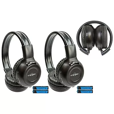 2 Fold Wireless Headphones For Cadillac Vehicles IR Rear TV DVD New Headsets 609 • $26.99