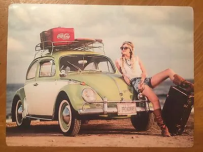 Tin Sign Vintage Coca-Cola VW Bug • $15