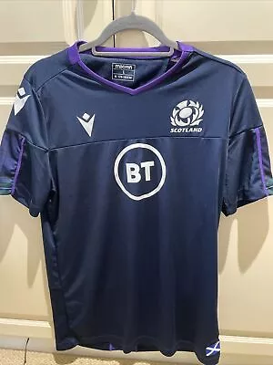 Scotland Rugby Macron Training Top Navy Size L • £15