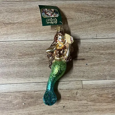 Old World Christmas Mermaid Tree Ornament Glass Hanging Decoration • $16.99