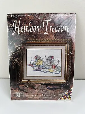 Vintage NEW Heirloom Treasure  Mice Sewing  #5238 Cross Stitch Kit 8  X 10  • $12