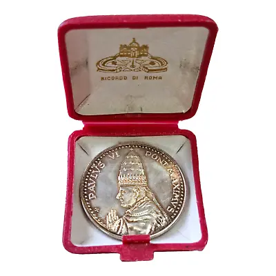 Vatican Medal Papal 1975 Paul VI The Porta Santa Silver + Box • $64.50