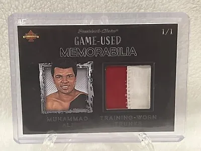 Muhammad Ali 2019 President's Choice Game Used Two Color Patch Boxing Trunks 1/1 • $725