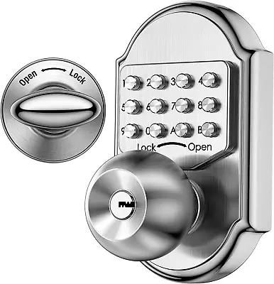 Keyless Entry Door Lock Deadbolt Stainless Steel 304 Keypad Mechanical Digital C • $151.98