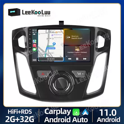 $239.99 • Buy Android 11 Carplay Car Stereo Radio GPS Navi For Ford Focus 2012-2017 Head Unit