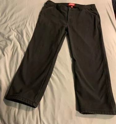 **Coleman Carpenter~Work Pants~Fleece Lined~Black/Gray Color~40X32~Heavy/Warm** • $24.75