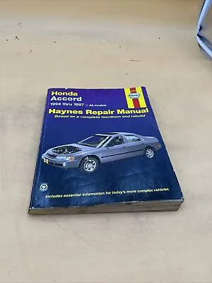 1994-97 Haynes Honda Accord Repair Shop Service Manual All Models 42013 • $11