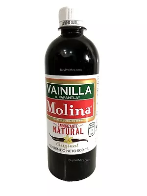 Vainilla Molina 500ml/16.8 Oz Mexican Vanilla Molina Extract BestSell In Mexico • $17.90