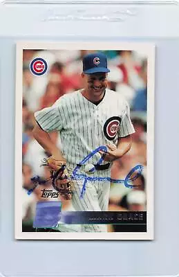 1996 Topps #55 Mark Grace Cubs Signed Auto *K1414 • $9