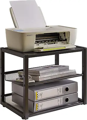 Desktop Printer Stand 3 Tiers Desk Organizer With Adjustable Storage Shelves • $47.99