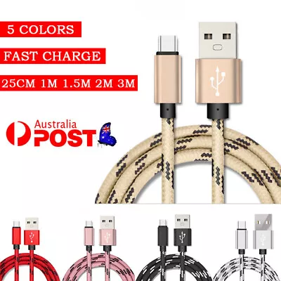 $7.66 • Buy Fast Charging USB Type C Charger Cable For Samsung Galaxy S8 S9 S10e S10 Plus 3M
