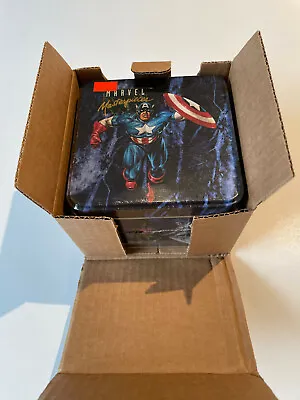 RARE! MARVEL MASTERPIECES SERIES 1 SEALED COLLECTOR TIN SET Complete W/ Case Box • $590