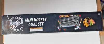 Chicago Blackhawks NHL Franklin Team 4-PC Mini Sticks Ball Hockey Net Knee Set • $12.95