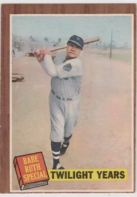 1962 Topps BABE RUTH Special #141 Vintage Baseball Card Yankees HOF • $18.99