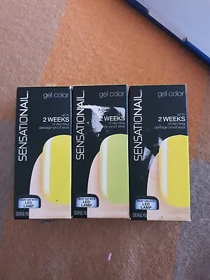 3x Polish Sensational Gel Colour Luscious Lemon Matcha Madness Dizzy Daisy  • £9.99