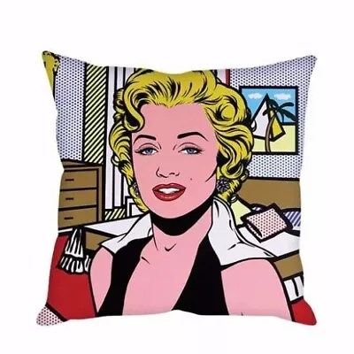 Pop Art Marilyn Monroe Printed Cushion Cover Home Decorative Sofa Cushion • £19.28