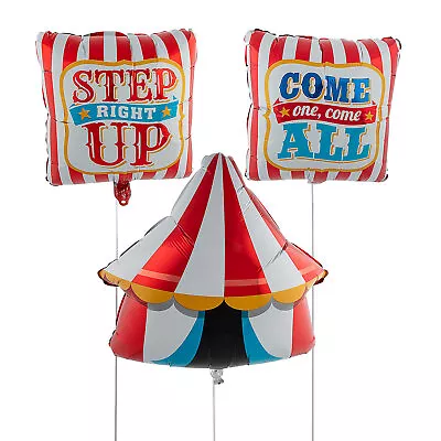 Fun Express Carnival Mylar Balloons - 3 Pc. • $17.82