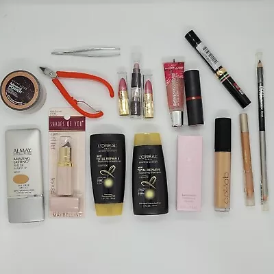 Mixed Beauty Lot 17 Items L'Oreal Collab Mally Maybelline Essence NYC Almay NEW • $19.98