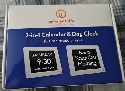 Digital Day Calendar Clock For Memory Loss Elderly Seniors Dementia Alzheimer's • £25