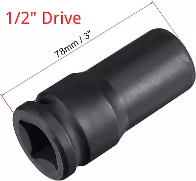 1/2  Drive Impact Deep Socket CR-MO 6 Point Metric 8mm-32mm • $8