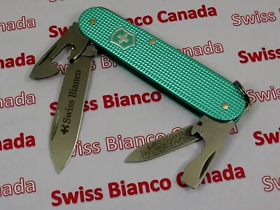 Swiss Bianco Exclusive Victorinox Cadet Summer Turquoise Alox Swiss Army Knife • $199.70