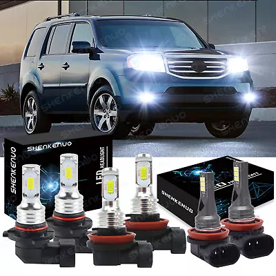 For Honda Pilot 2006-2018 6x Combo LED Headlight High/Low Beam & Fog Light Bulbs • $31.99