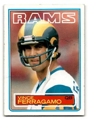 1983 Topps #90 Vince Ferragamo Los Angeles Rams • $1.60