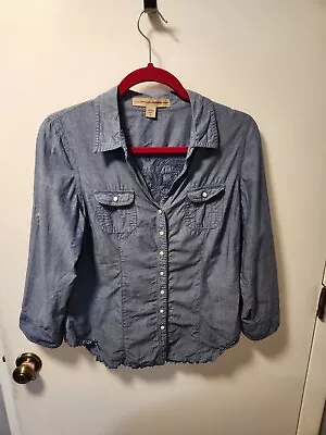 Nine West Vintage America Jeans Brand Jean Top Size Small • $14