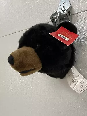 Carstens Plush Black Bear Trophy Head Wall Mount • $13.50