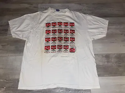 Vintage RARE ANDY WARHOL PARODY Campbells Duck Soup Can Print T Shirt Size XL • $27.99